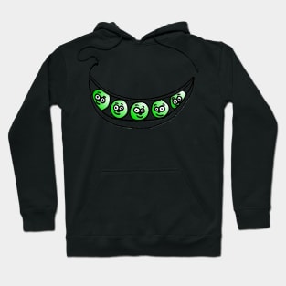 Happy, Healthy Peas in a Pod Doodle Hoodie